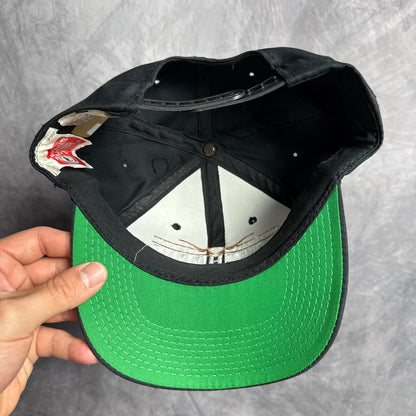 90s Black Texas Longhorns Snapback Hat 4636
