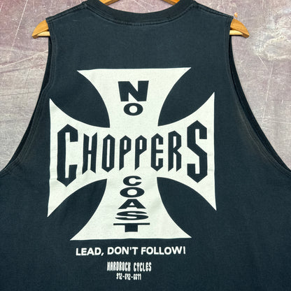 Early 00s Black No Coast Choppers Sleeveless Shirt 3218