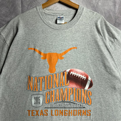 2005 Grey Texas Longhorns National Champions Shirt 4527