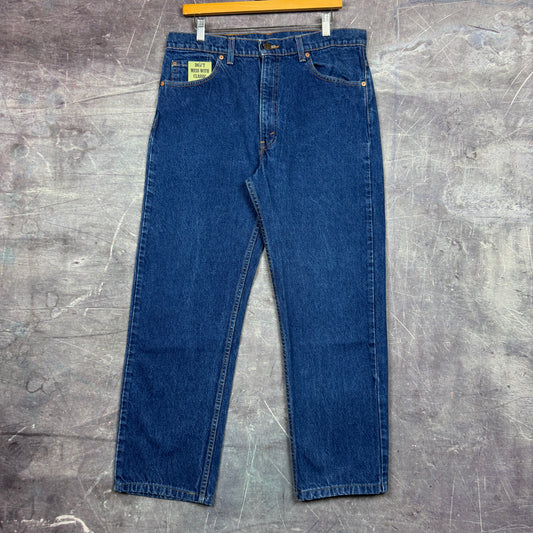 80s Dark Wash Levi's 505 Denim Jeans 34x28 0623