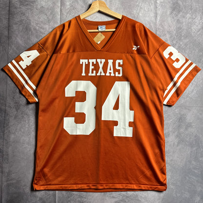 90s Orange Texas Longhorns Ricky Williams Reebok #34 Jersey 4595