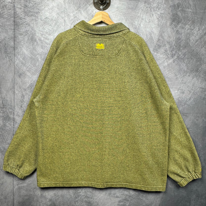90s Yellow Pittsburgh Steelers Quarter Zip Sweatshirt 4264