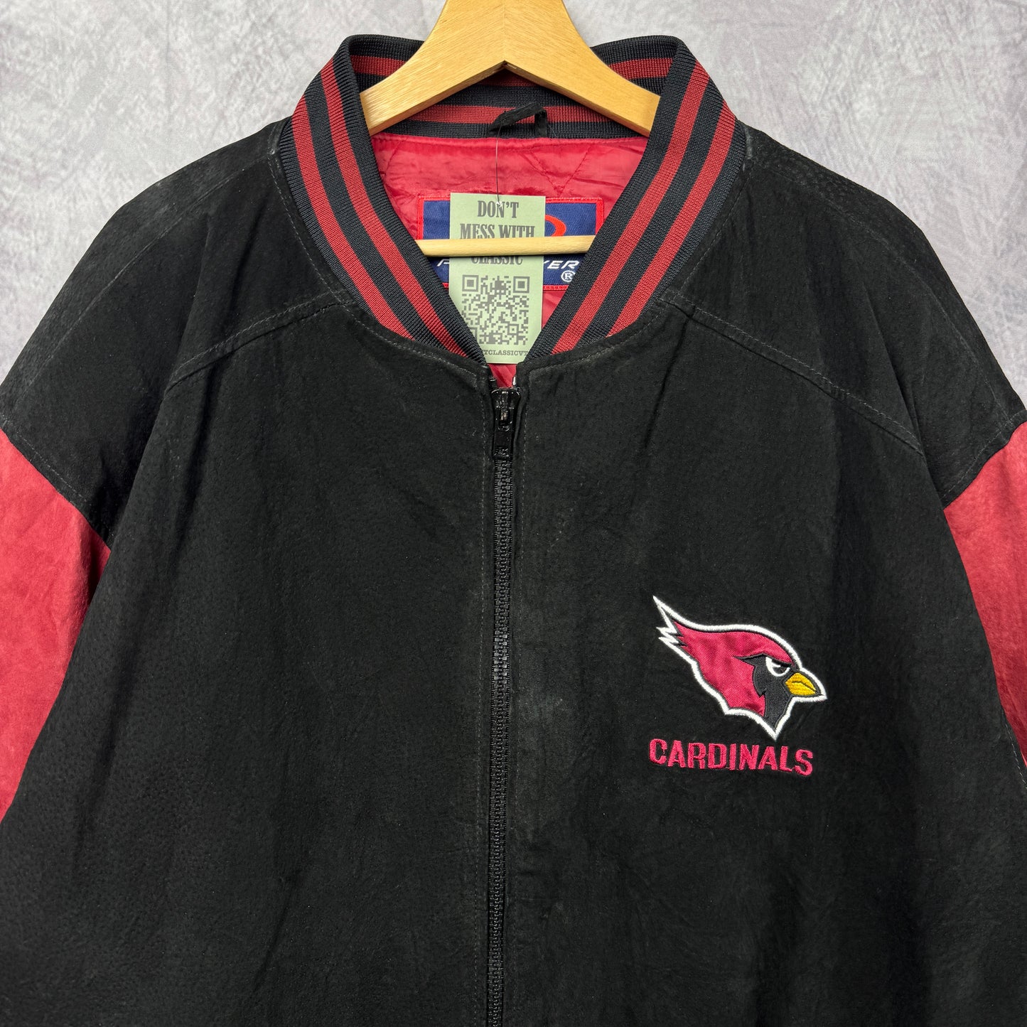 00s Black Arizona Cardinals Varsity Jacket 4096