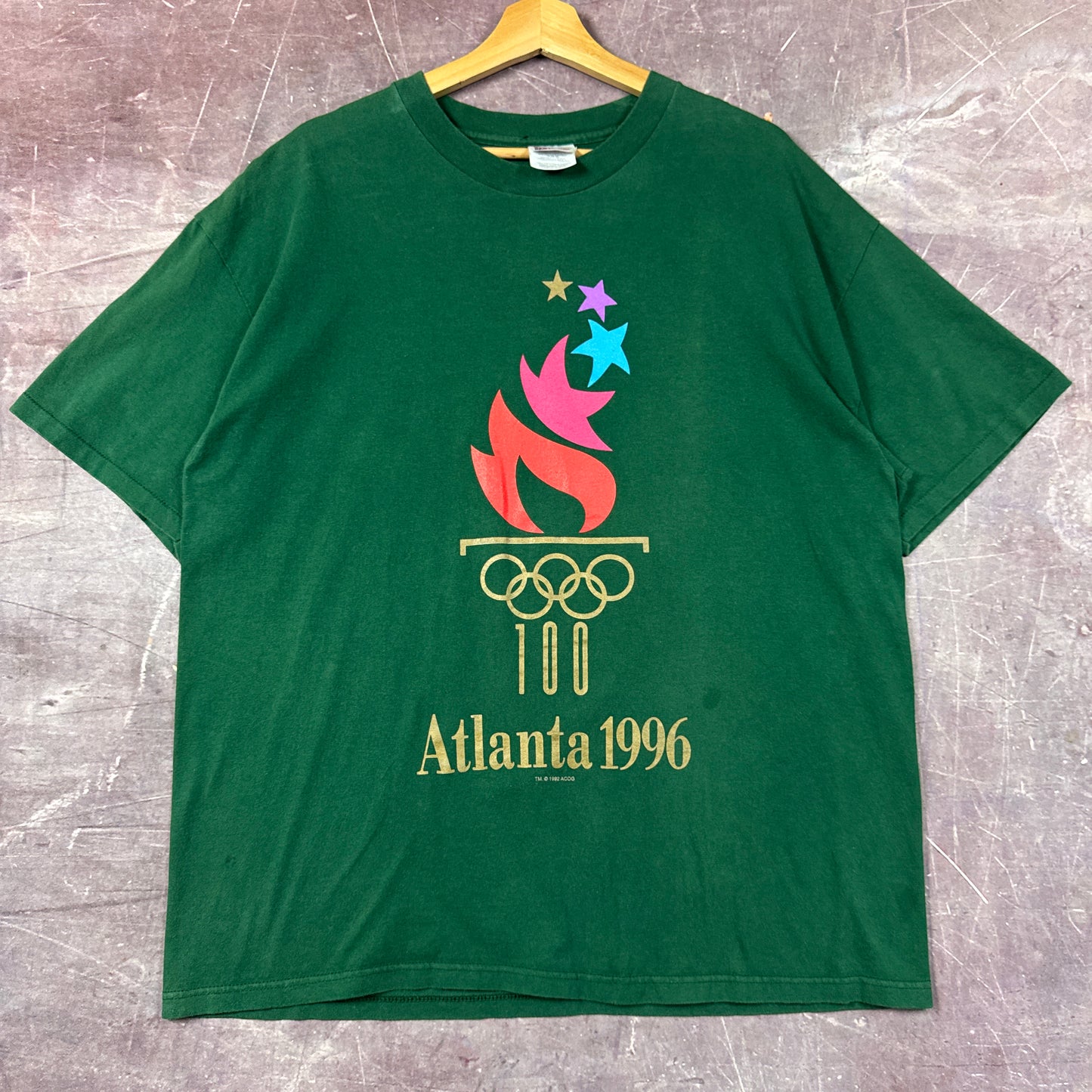1996 Green Atlanta Olympics Shirt 3264