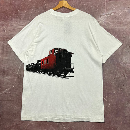 90s White Train Shirt 3812