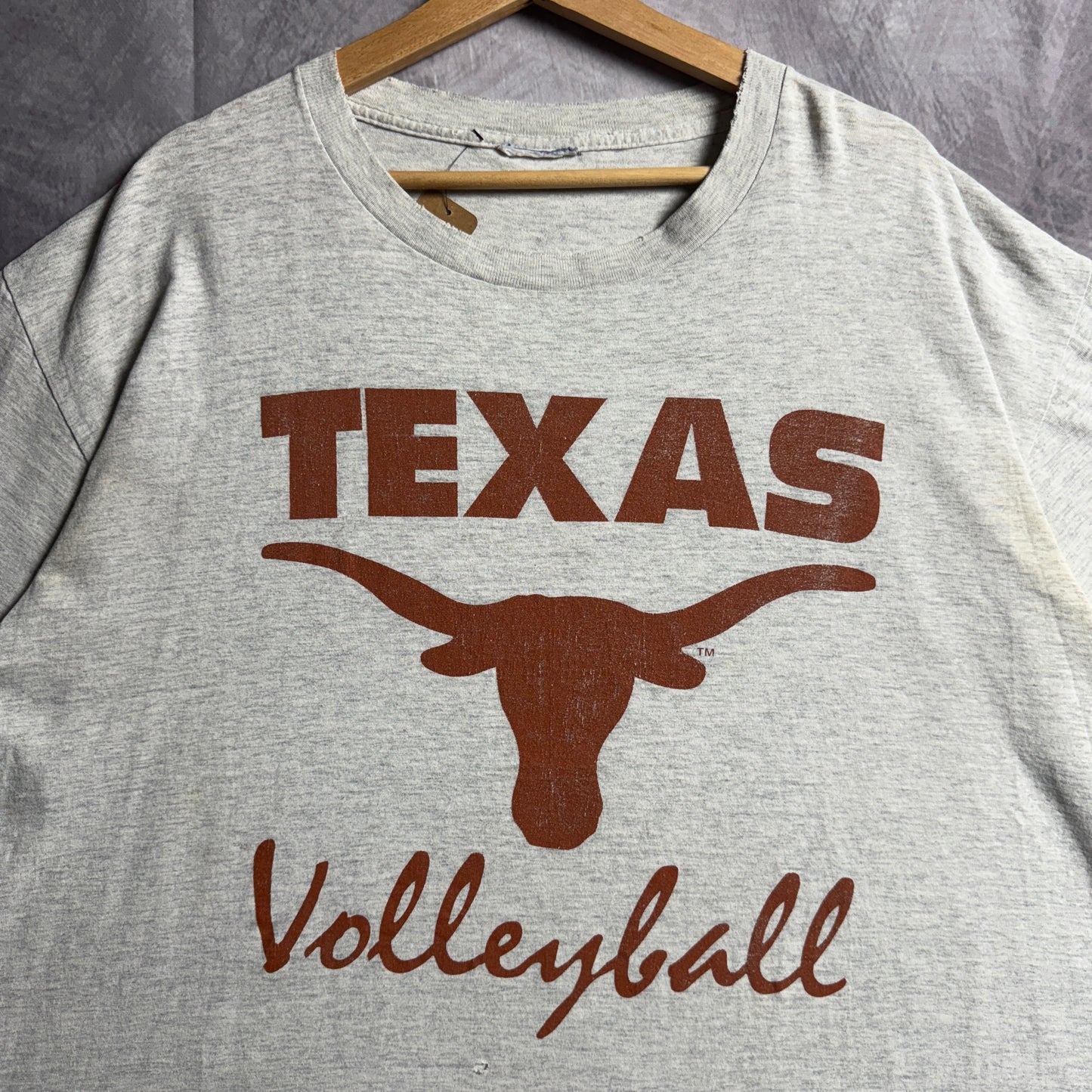 90s Grey Texas Longhorns Reebok Volleyball Shirt 4536