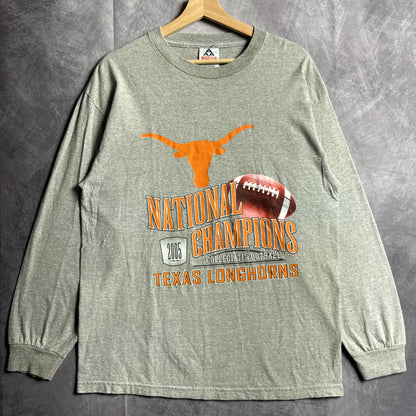 2005 Grey Texas Longhorns National Champion’s Long Sleeve Shirt 4533