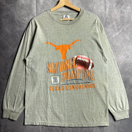 2005 Grey Texas Longhorns National Champion’s Long Sleeve Shirt 4533