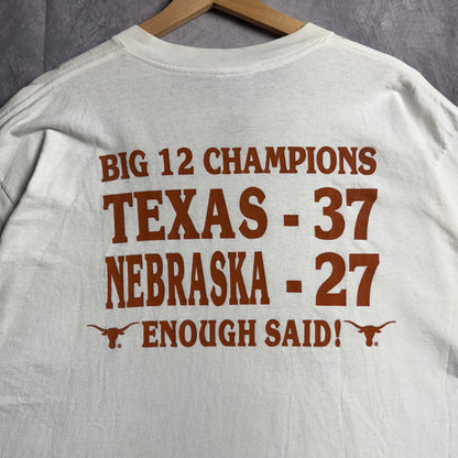 1996 White Texas Longhorns Big 12 Champions Shirt 4608
