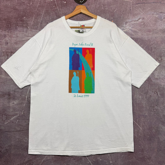 90s White Pope John Paul 2 Shirt 3645
