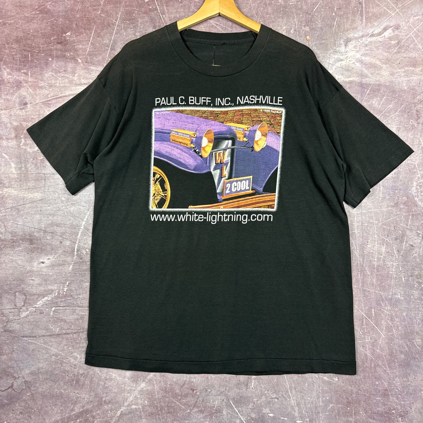 90s Black Paul C. Buff Car Shirt 3353