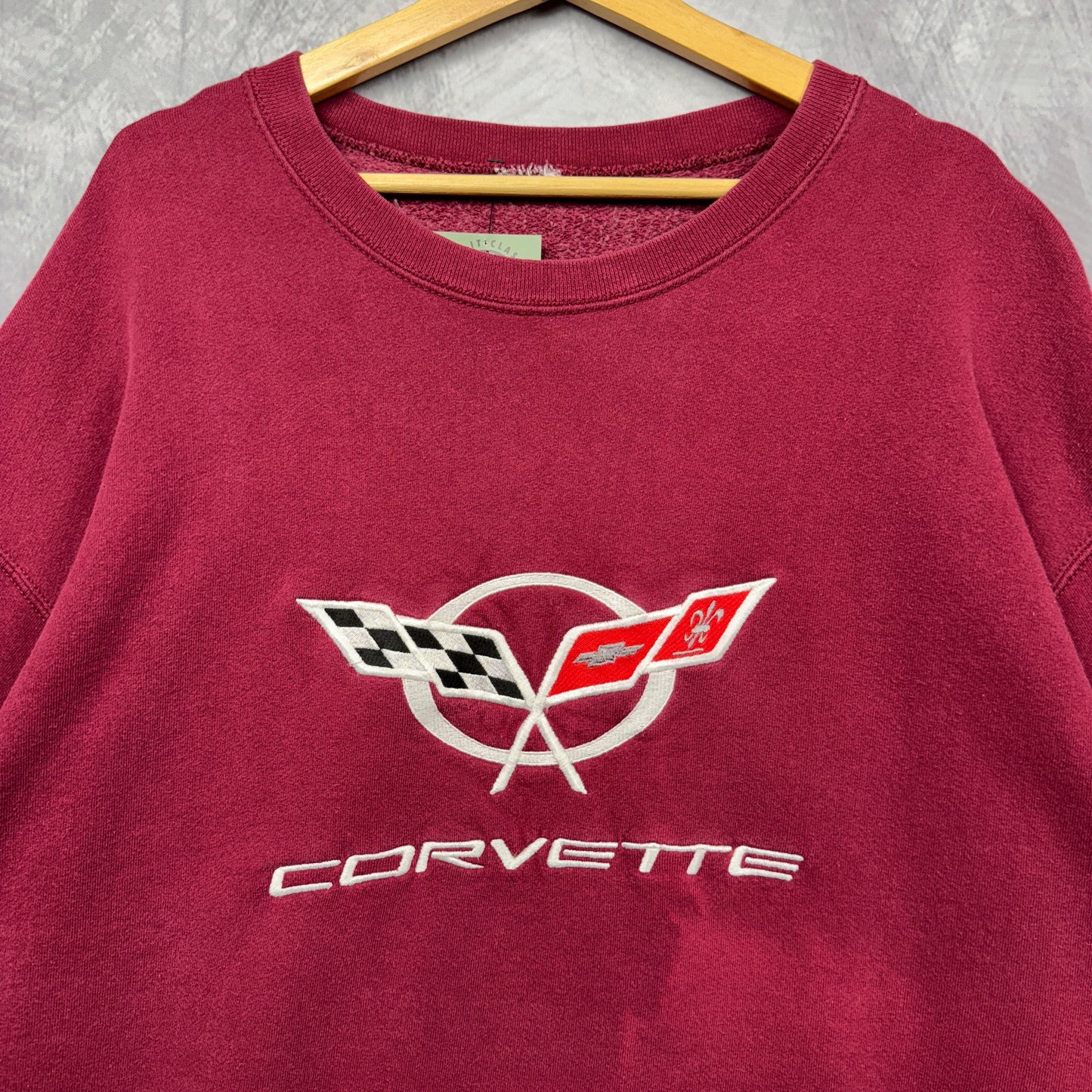 90s Maroon Corvette Crewneck Sweatshirt 3997