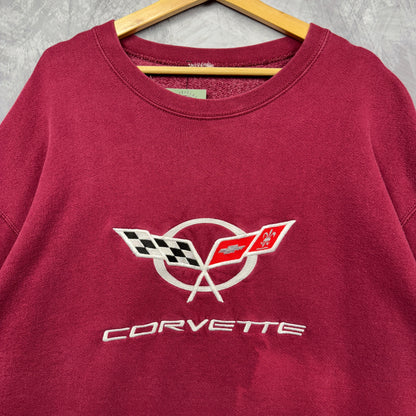 90s Maroon Corvette Crewneck Sweatshirt 3997
