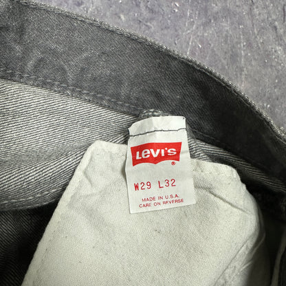 80s Gray Levis 501 Jeans 28x31 AI68