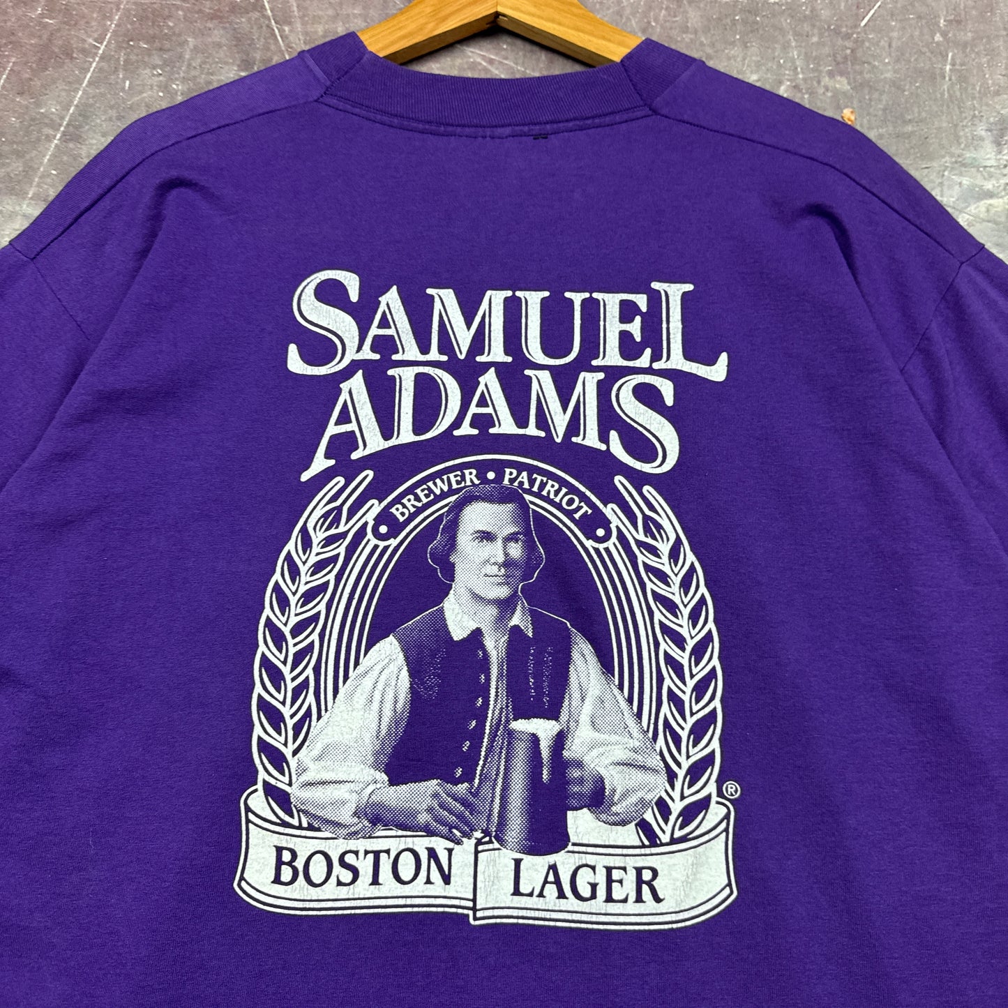 90s Purple Samuel Adams Smile Shirt 3615