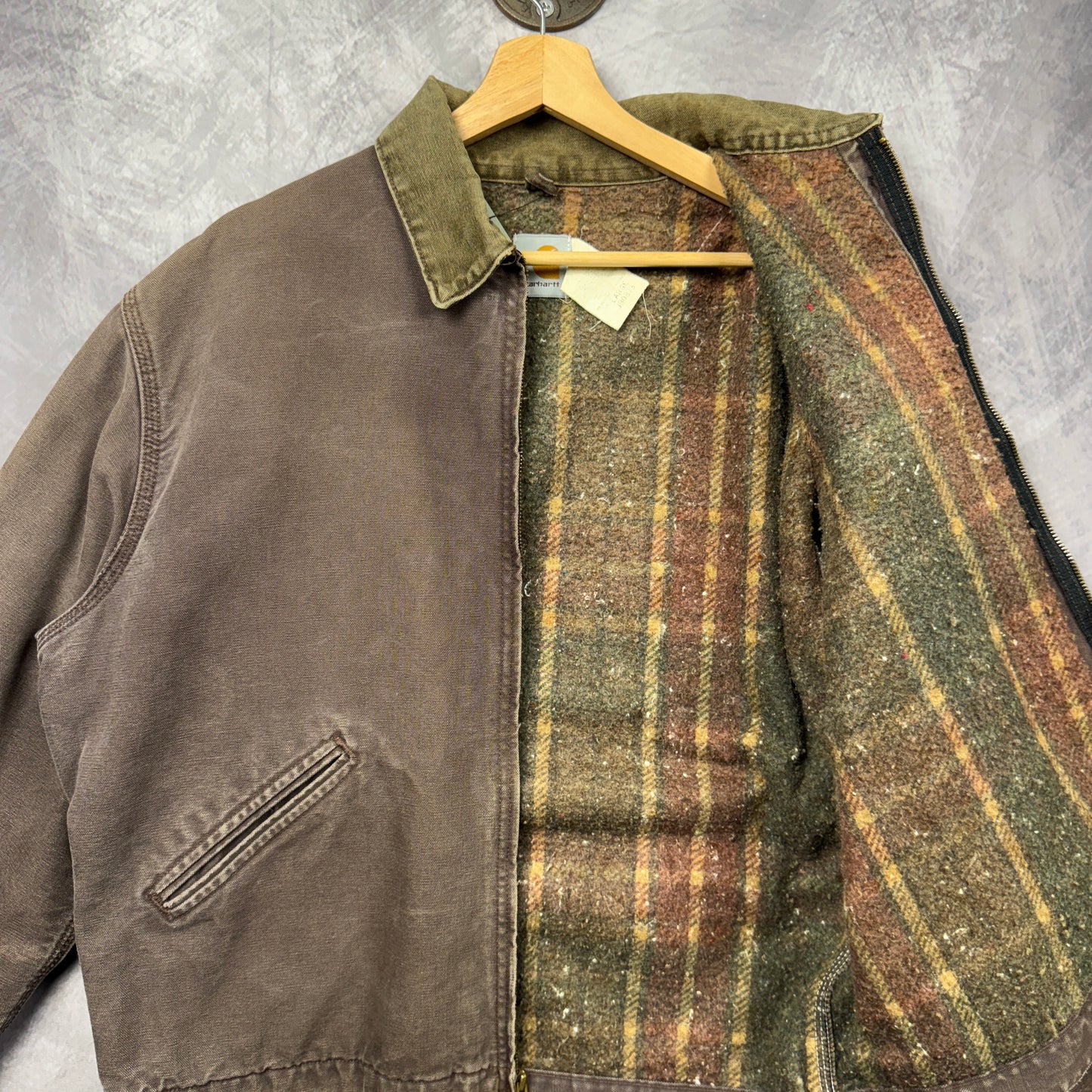 90s Plum Carhartt Detroit Jacket 4054