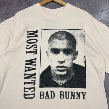 Light Pink Bad Bunny Most Wanted Tour Graphic Shirt L 1070