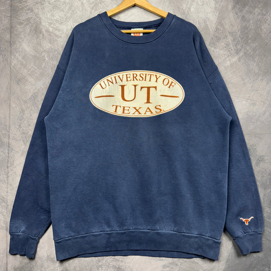 90s Blue Texas Longhorns Crewneck Sweatshirt 4360