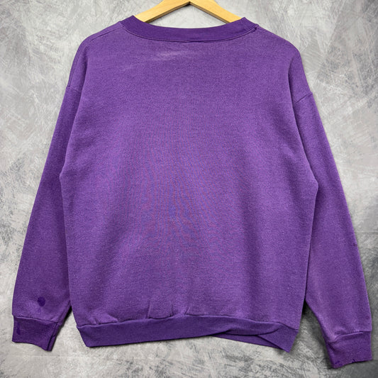 90s Purple Minnesota Vikings Crewneck Sweatshirt 4136