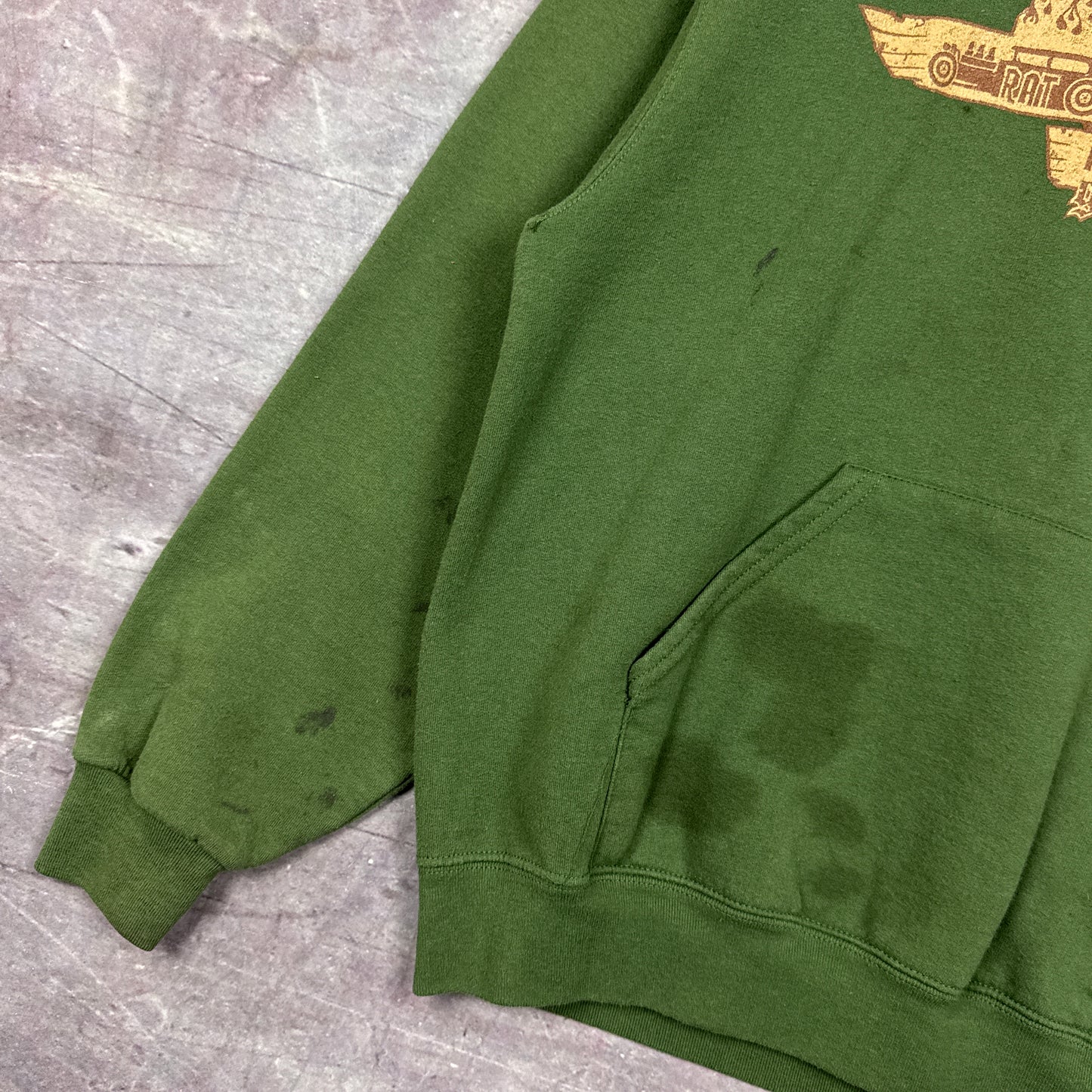 00s Green Rat Fink Hoodie 3067