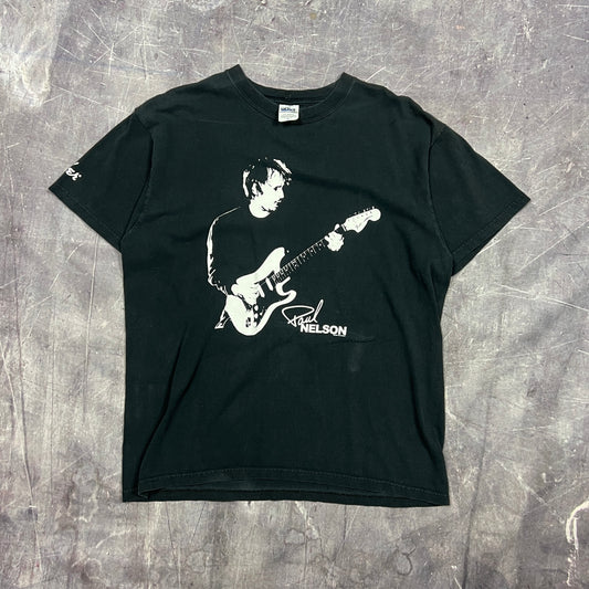 2006 Black Fender Paul Nelson Graphic Shirt L AE43