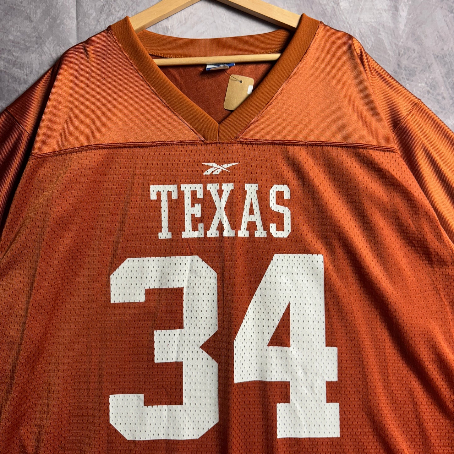 90s Orange Texas Longhorns Ricky Williams Reebok #34 Jersey 4574