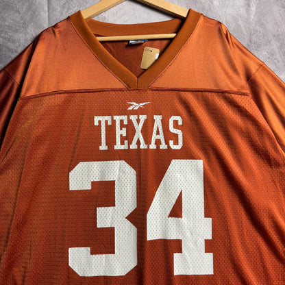 90s Orange Texas Longhorns Ricky Williams Reebok #34 Jersey 4574