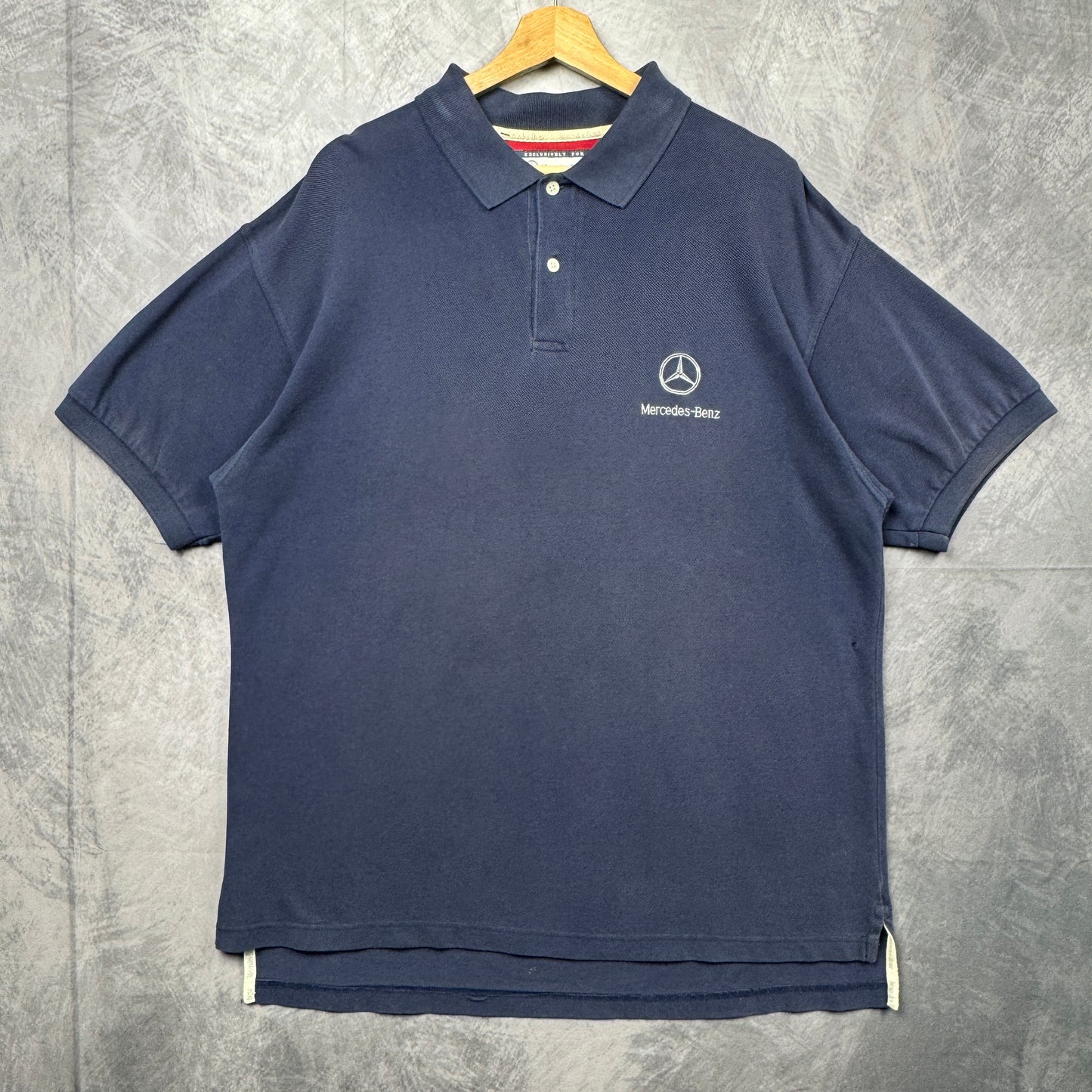 90s Blue Mercedes Benz Polo Shirt 3959