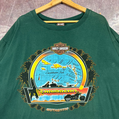 90s Green Harley Davidson Shirt 3114
