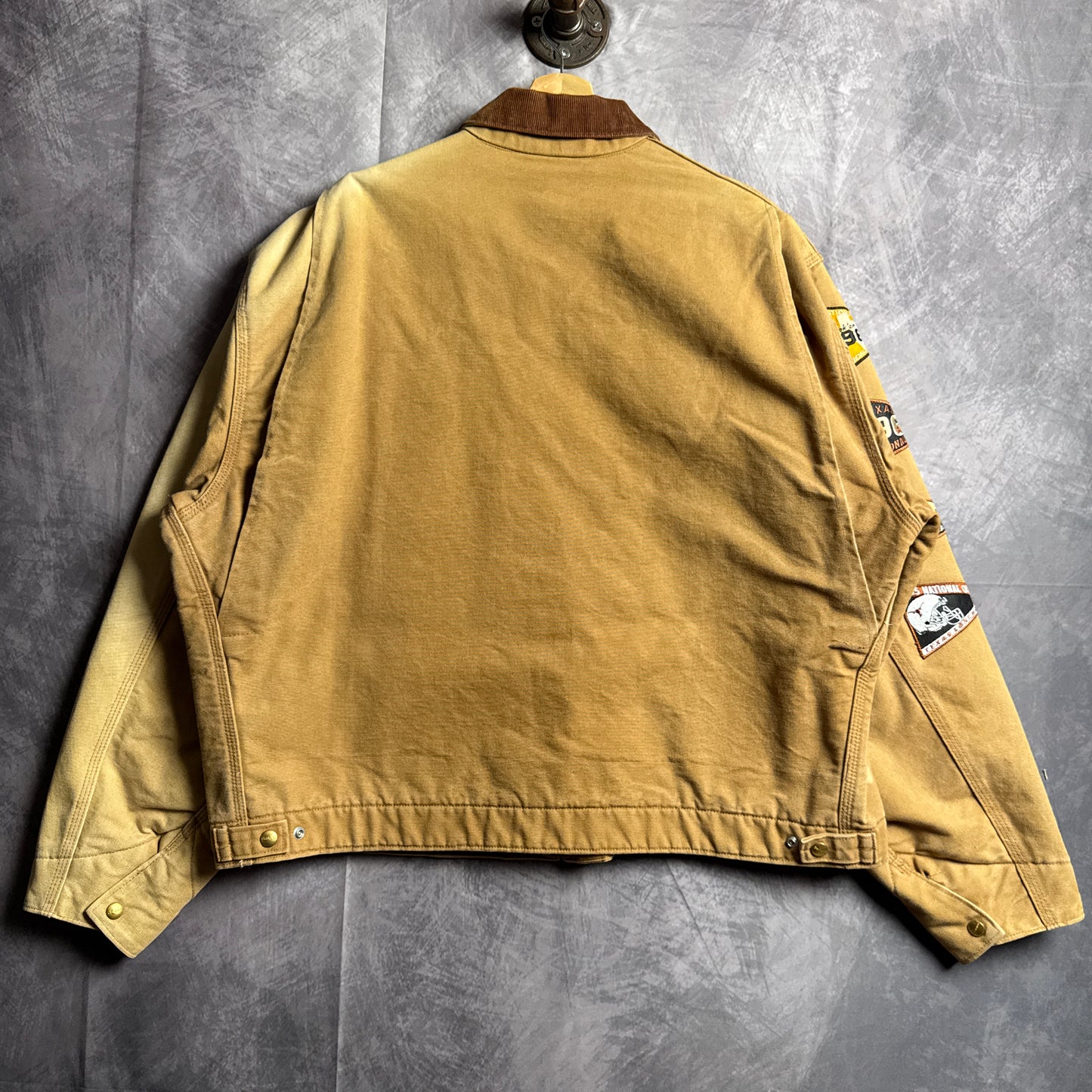 90s Tan Brown Texas Longhorns Carhartt Detroit Jacket 4451