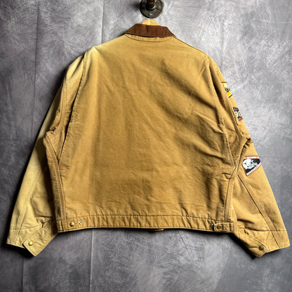 90s Tan Brown Texas Longhorns Carhartt Detroit Jacket 4451