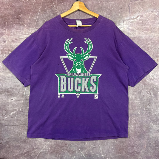 90s Purple Milwaukee Bucks Shirt