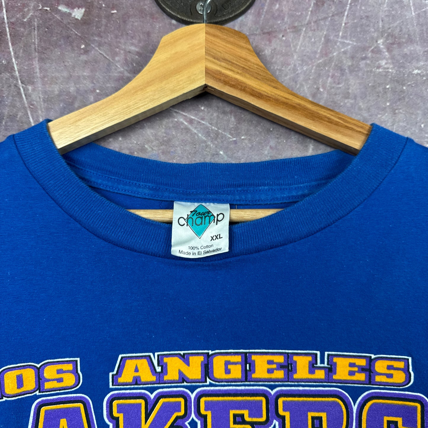 2004 Blue Los Angeles Lakers NBA Finals Shirt 3597