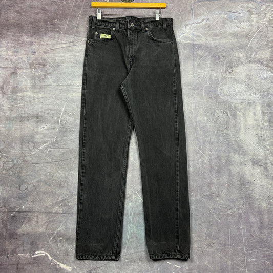 90s Faded Black Orange Tab Levi's 505 Denim Jeans 32x32 0706