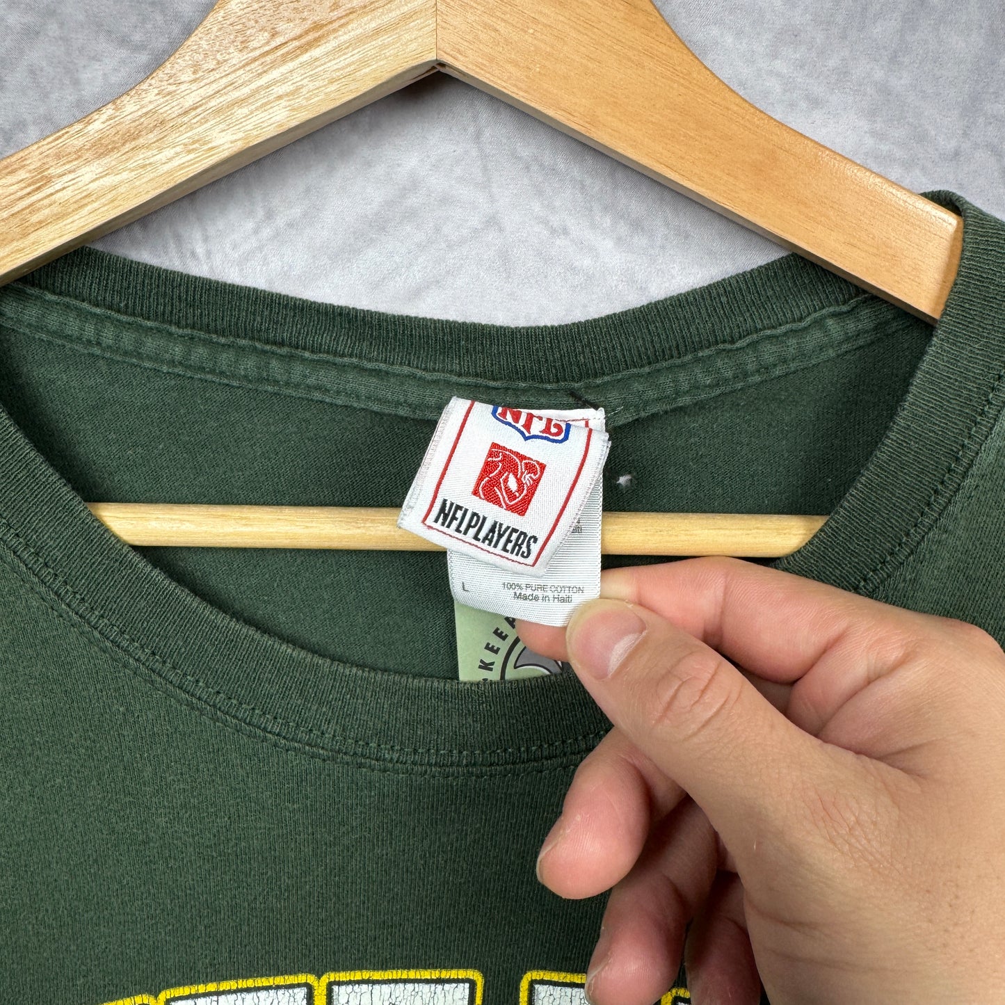 00s Green Brett Favre Green Bay Packers Shirt 4250