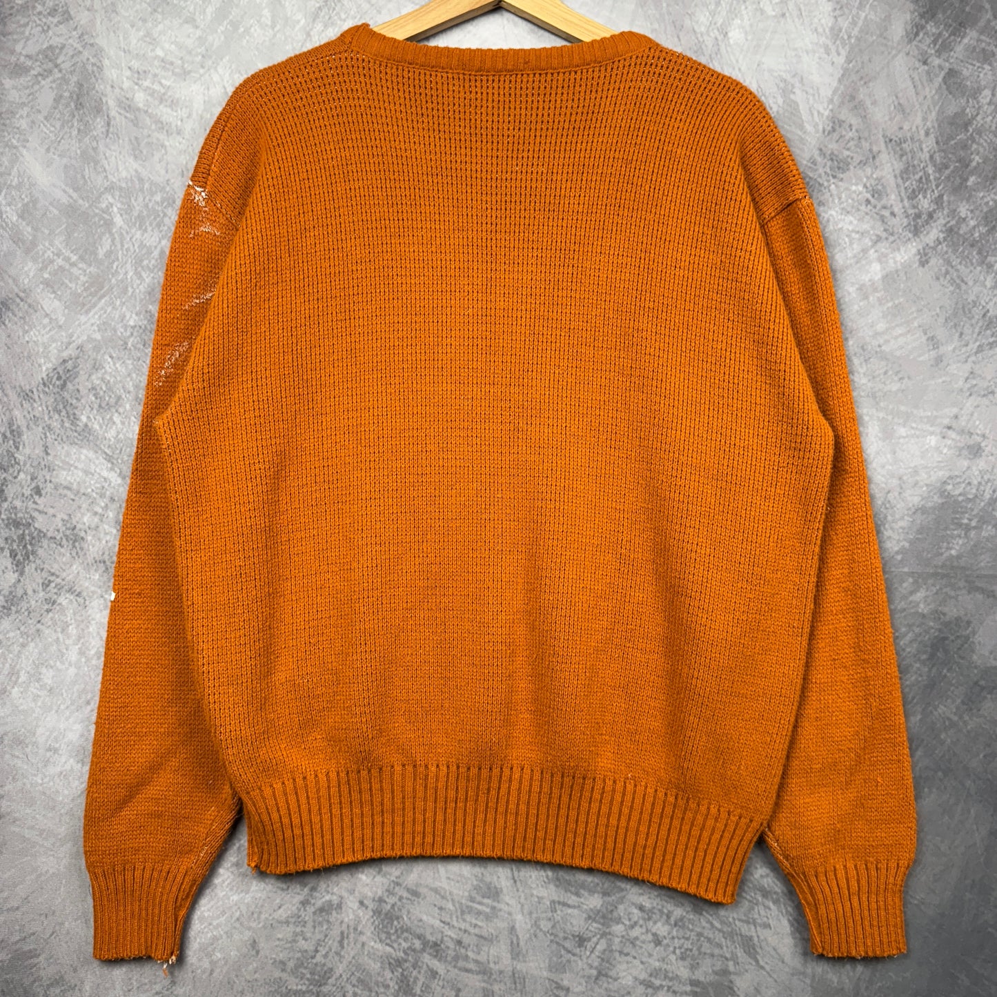 80s Orange Texas Longhorns Knit Sweater 4395