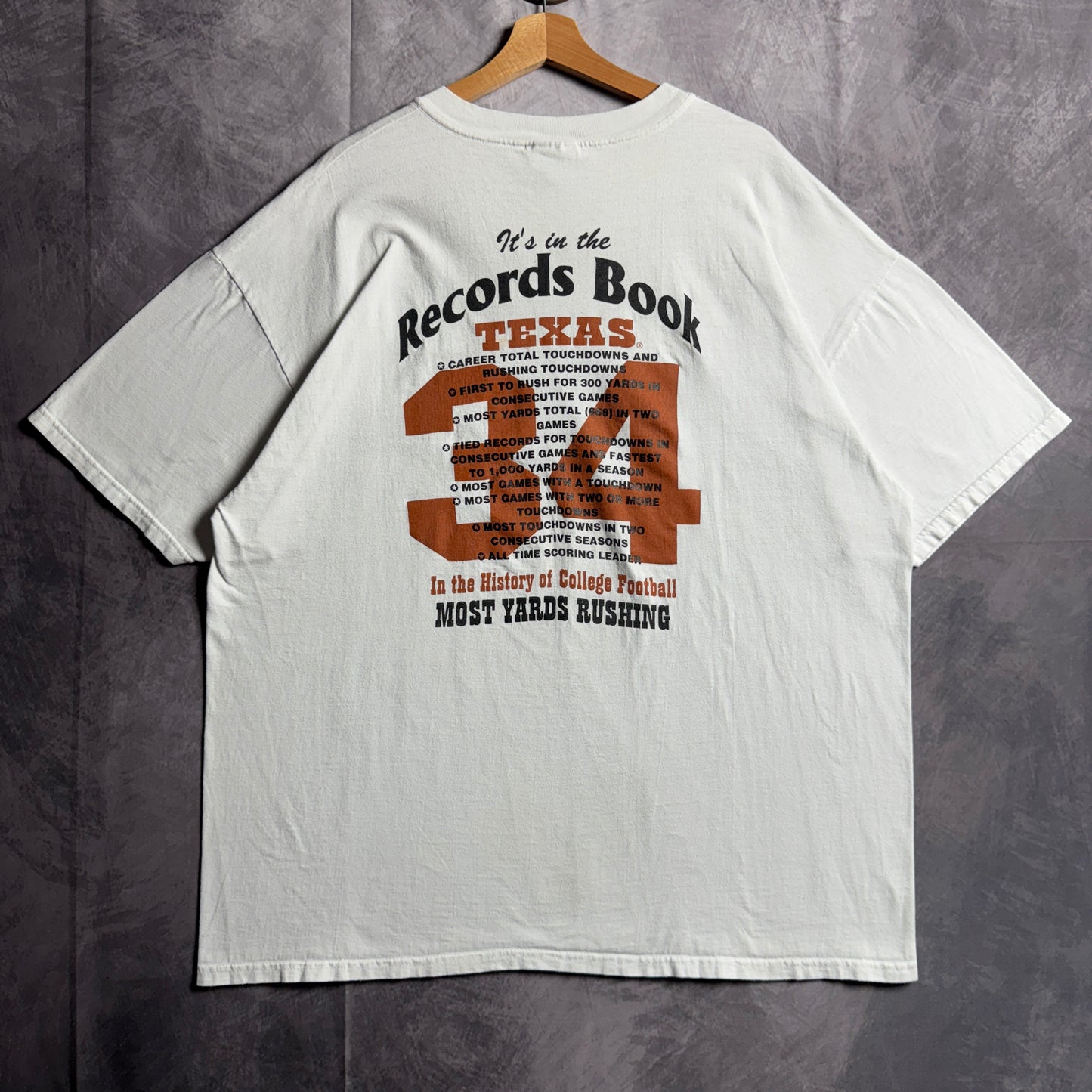 1998 White Texas Longhorns Ricky Williams Heisman Shirt 4551