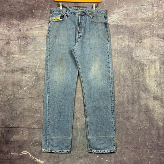 90s Light Wash Levi's 501 Denim Jeans 33x31 0799