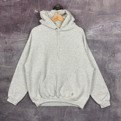 90s Light Gray Discus Athletic Blank Essential Logo Hoodie L 1184