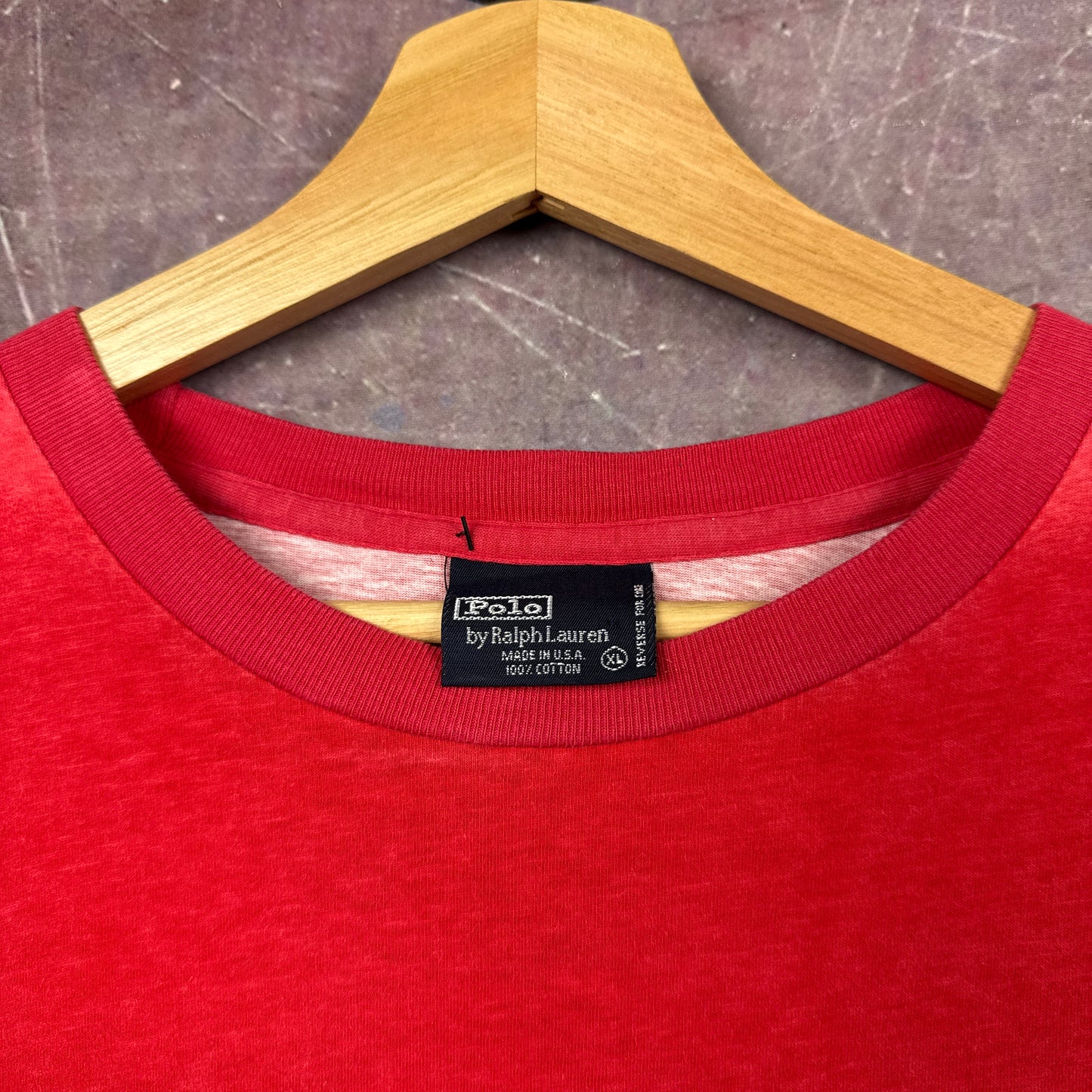 80s Red & White Striped Polo Ralph Lauren Shirt 3731