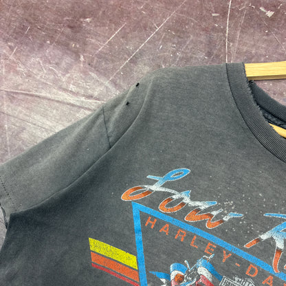 90s Faded Black Harley Davidson Shirt 3214