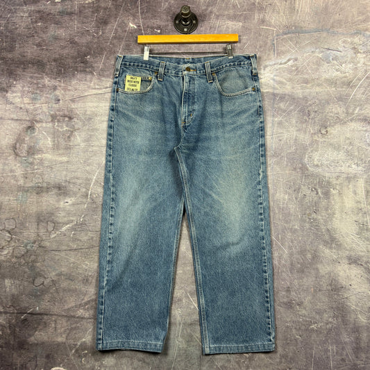 00s Lightwash Denim Carhartt Work Jeans 37x27.5 0400