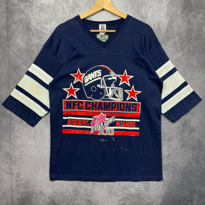 80s Blue New York Giants Shirt 4157