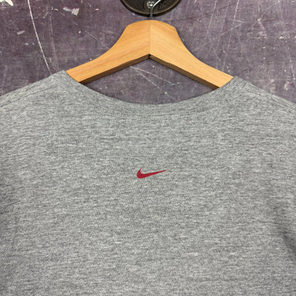Early 00s Light Gray Nike Red Yellow Essential Logo Graphic Shirt L 1016