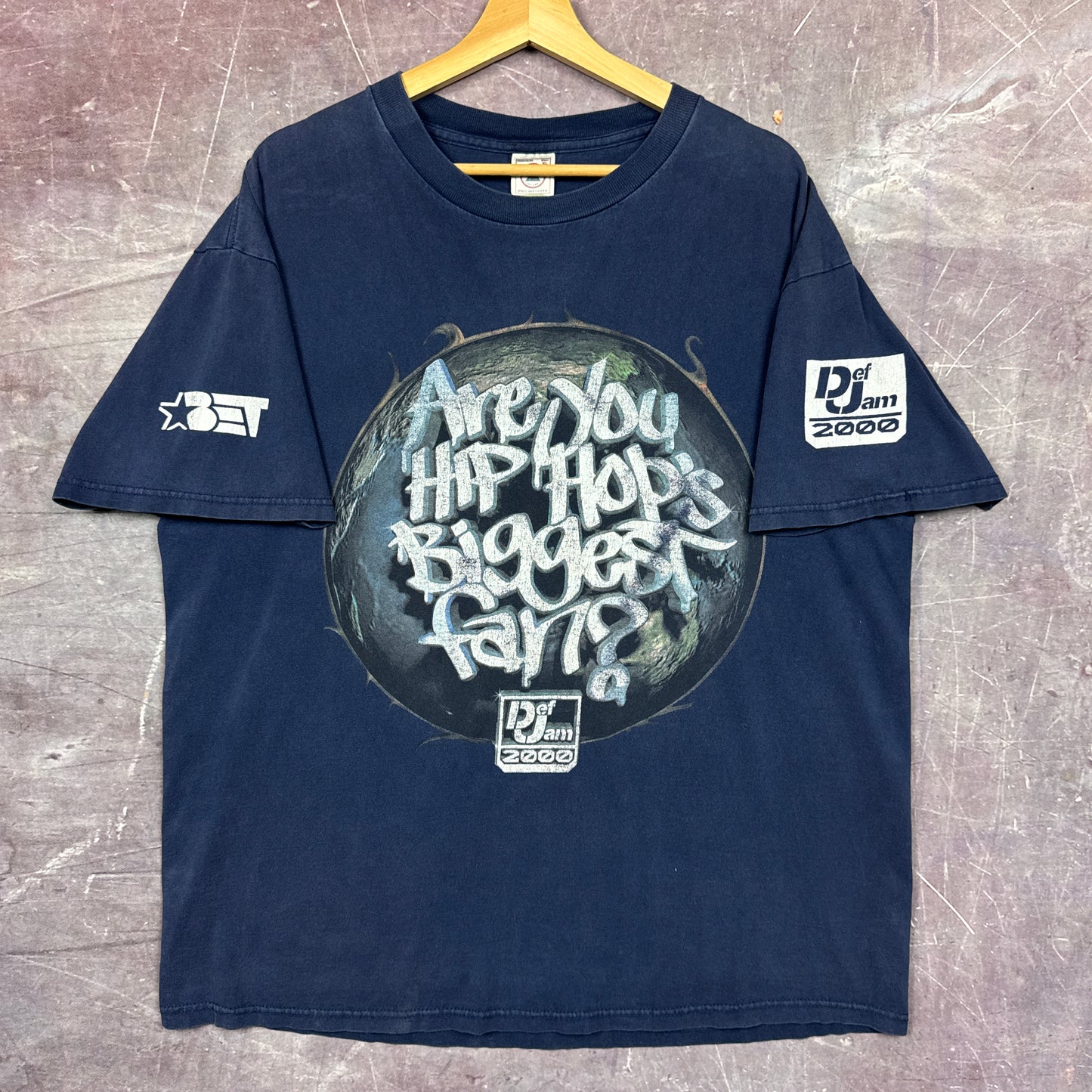 2000 Blue BET Def Jam Rap Shirt 3548