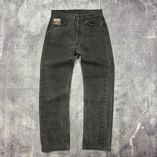 80s Faded Black Gray Levi's 501 Jeans 32x31 X23