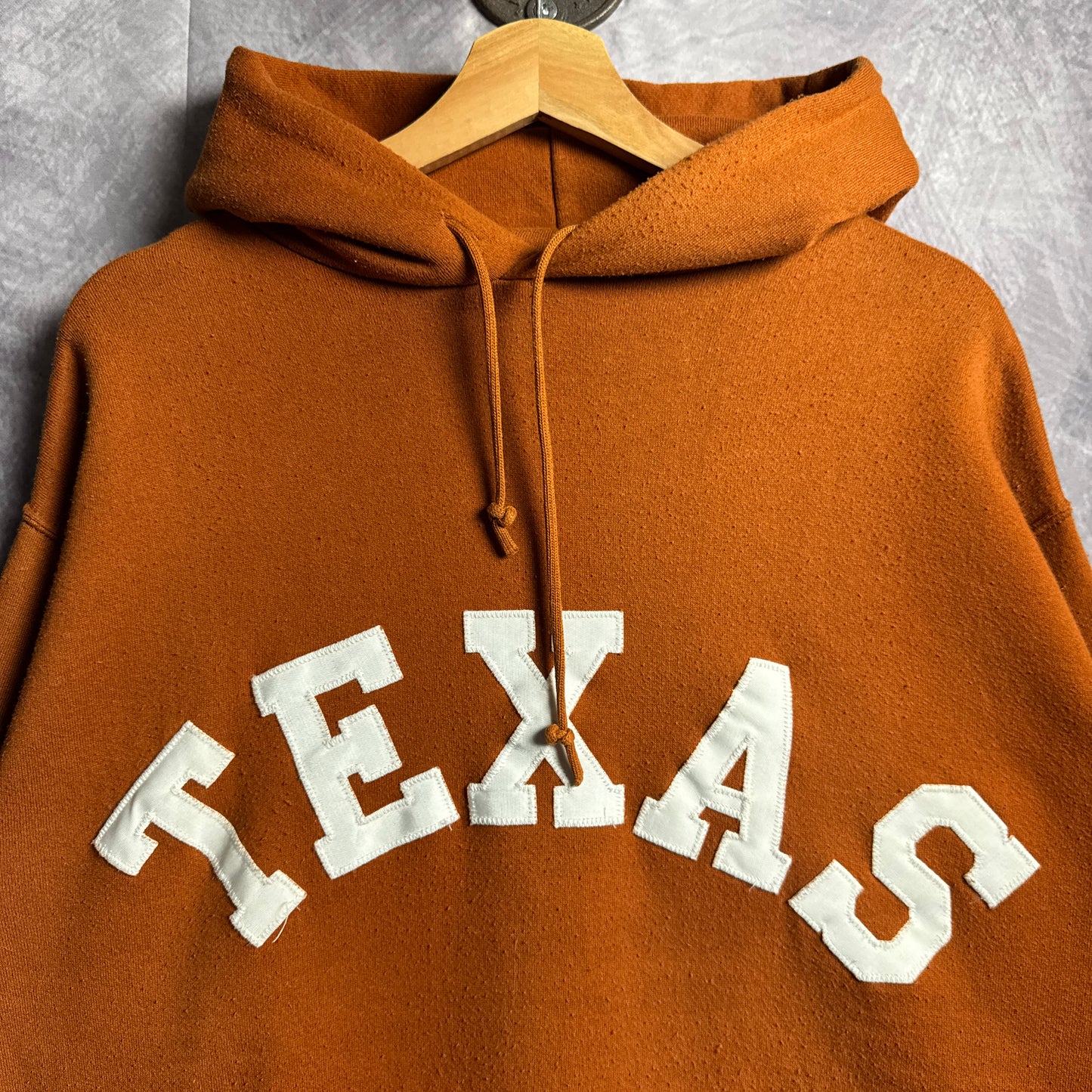 90s Orange Russell Texas Longhorns Hoodie 4423