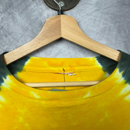 00s Yellow and Black Pittsburgh Steelers Tie Dye Shirt 4254