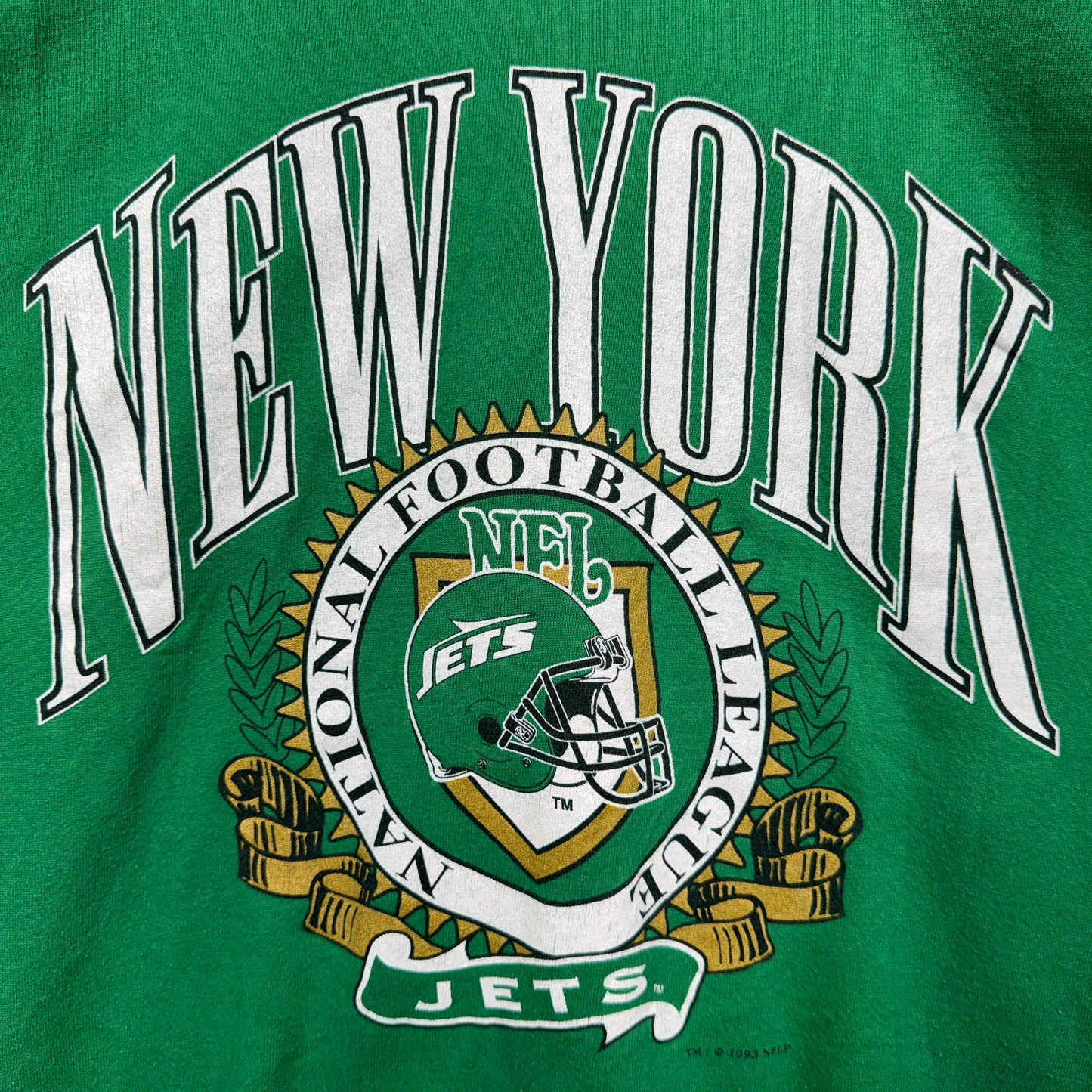 1993 Green New York Jets Crewneck Sweatshirt 4118