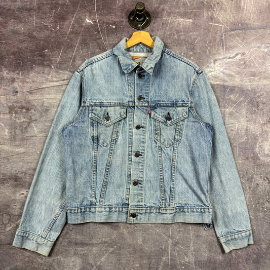 70s Light Wash Levi's Type 3 Denim Trucker Jacket M 0519